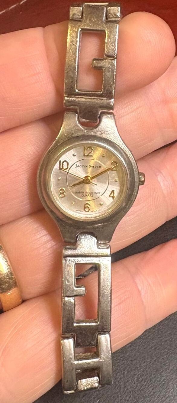Women's 20mm Silver Tone Jaclyn Smith Watch, Water Resistant